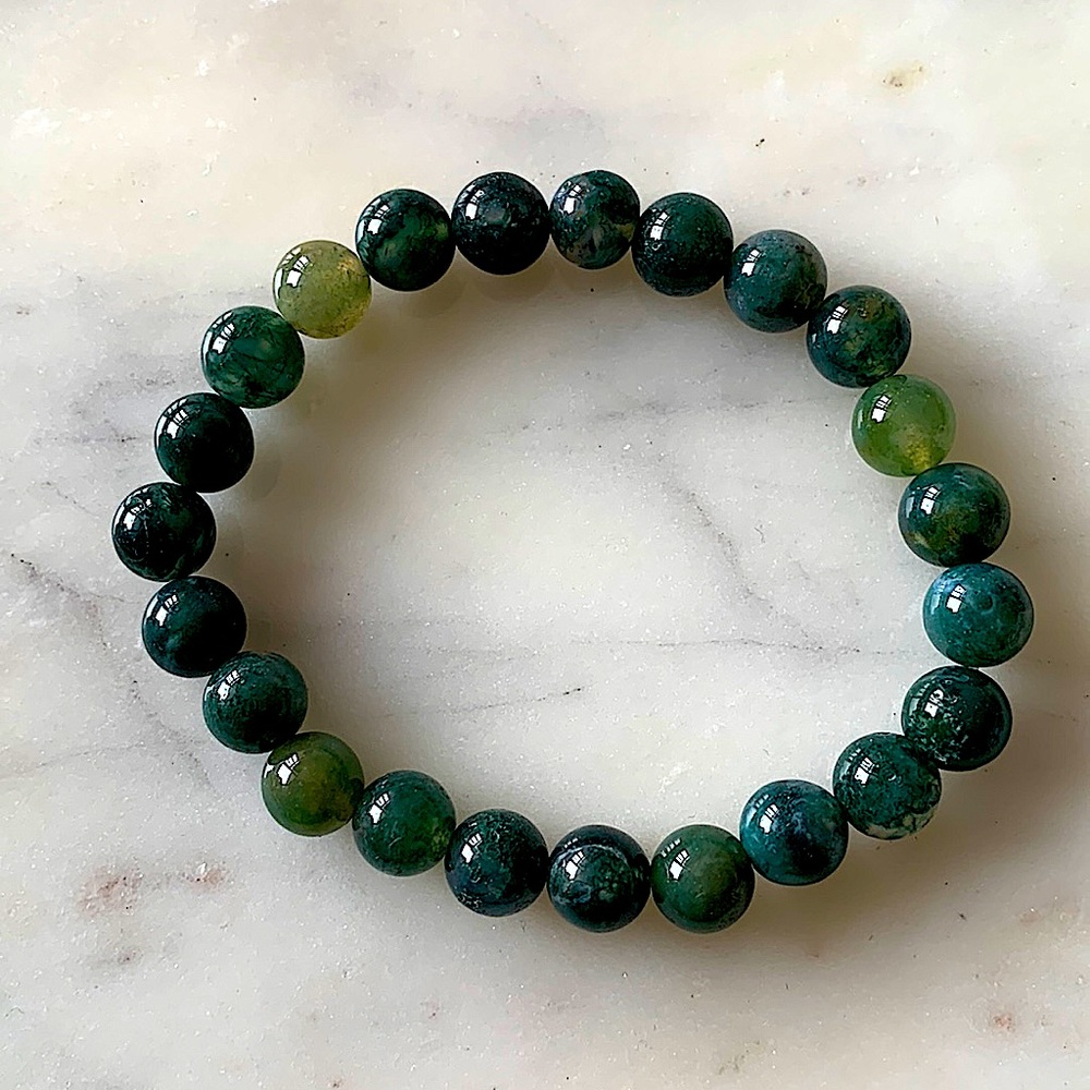 3/$25 ⭐️ Beaded Green Crystal Bracelet